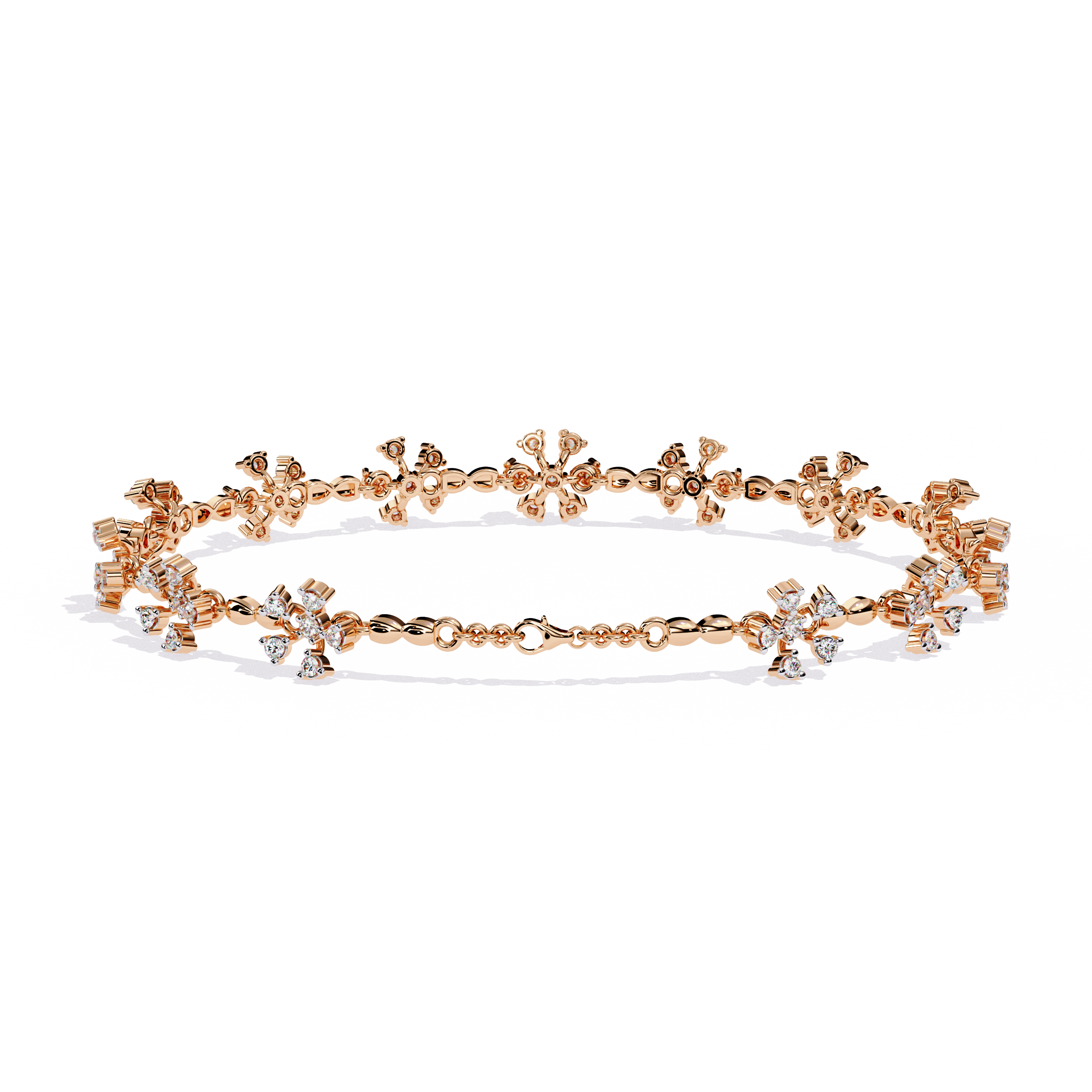 Celeste Bloom Lab Grown Diamond Floral Bracelet