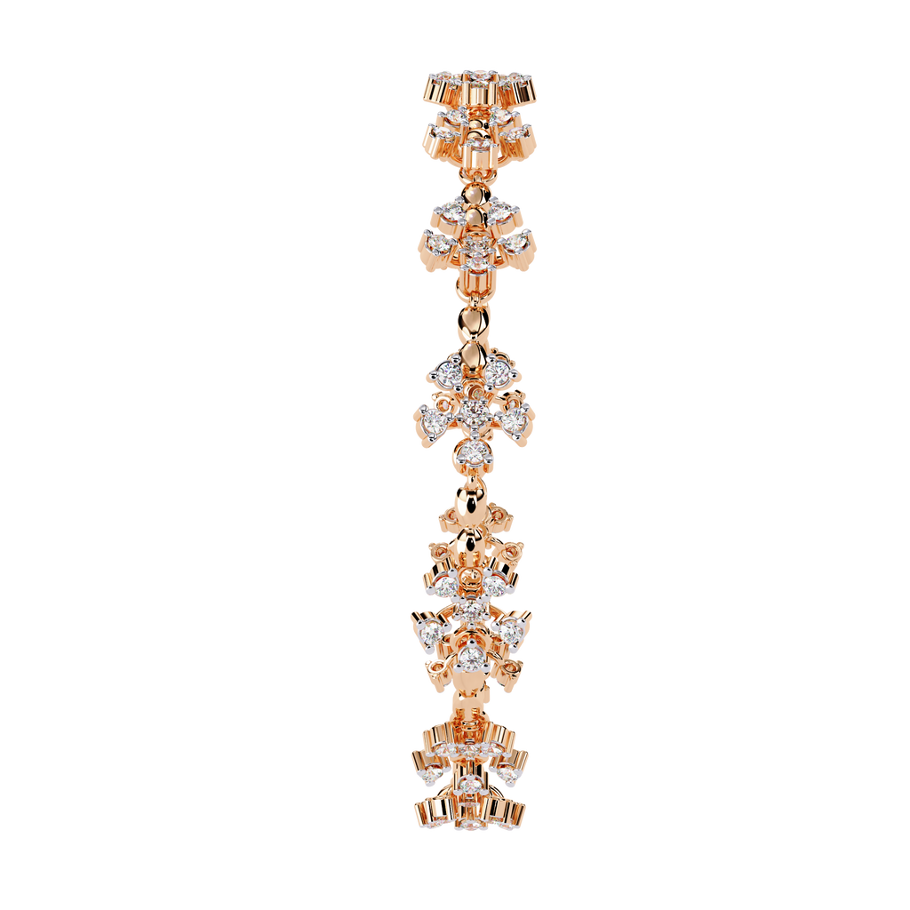 Celeste Bloom Lab Grown Diamond Floral Bracelet