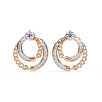 Celeste Chain Loop Diamond Earrings