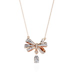 Celeste Ribbon Diamond Necklace