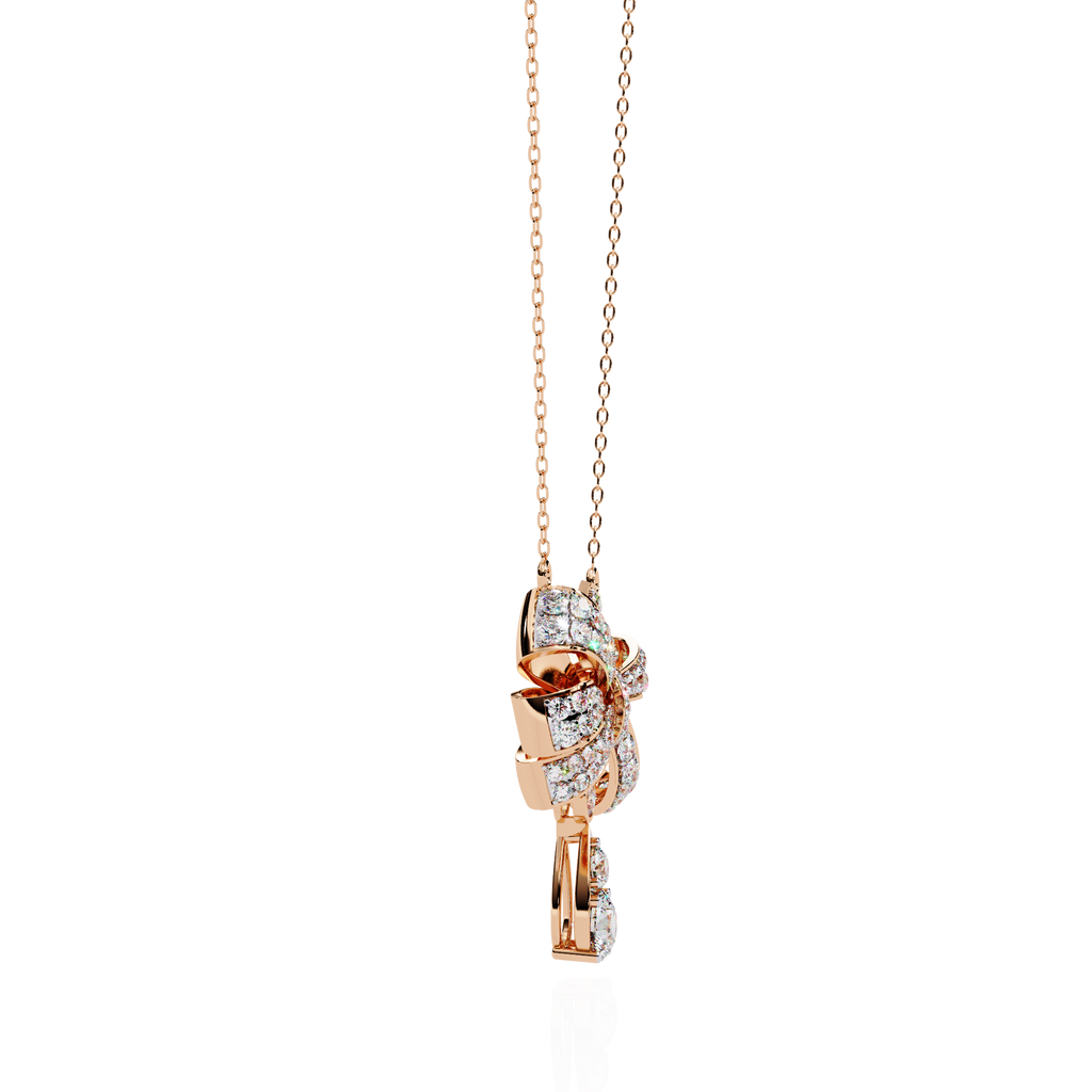 Celeste Ribbon Diamond Necklace