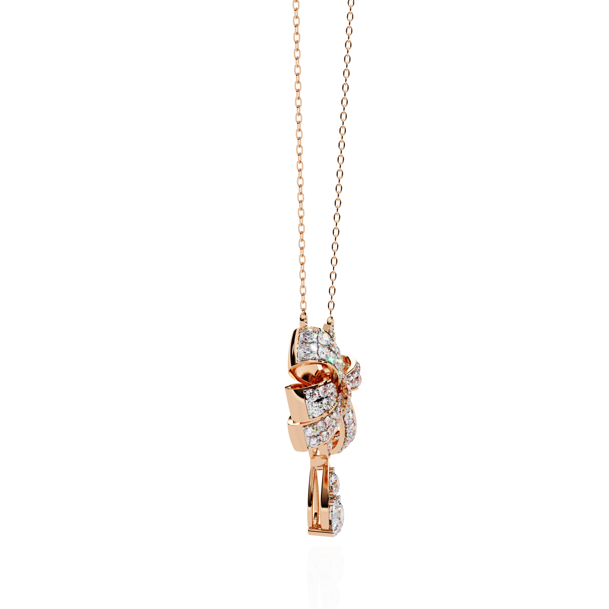 Celeste Ribbon Diamond Necklace