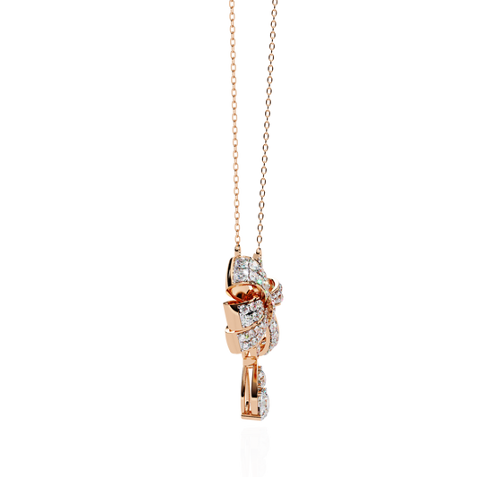 Celeste Ribbon Diamond Necklace
