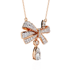 Celeste Ribbon Diamond Necklace