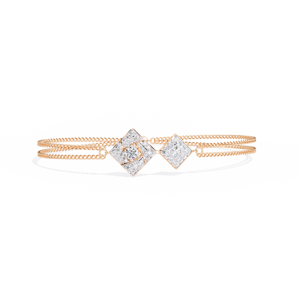 Celeste Twin Diamond Lab Grown Bracelet