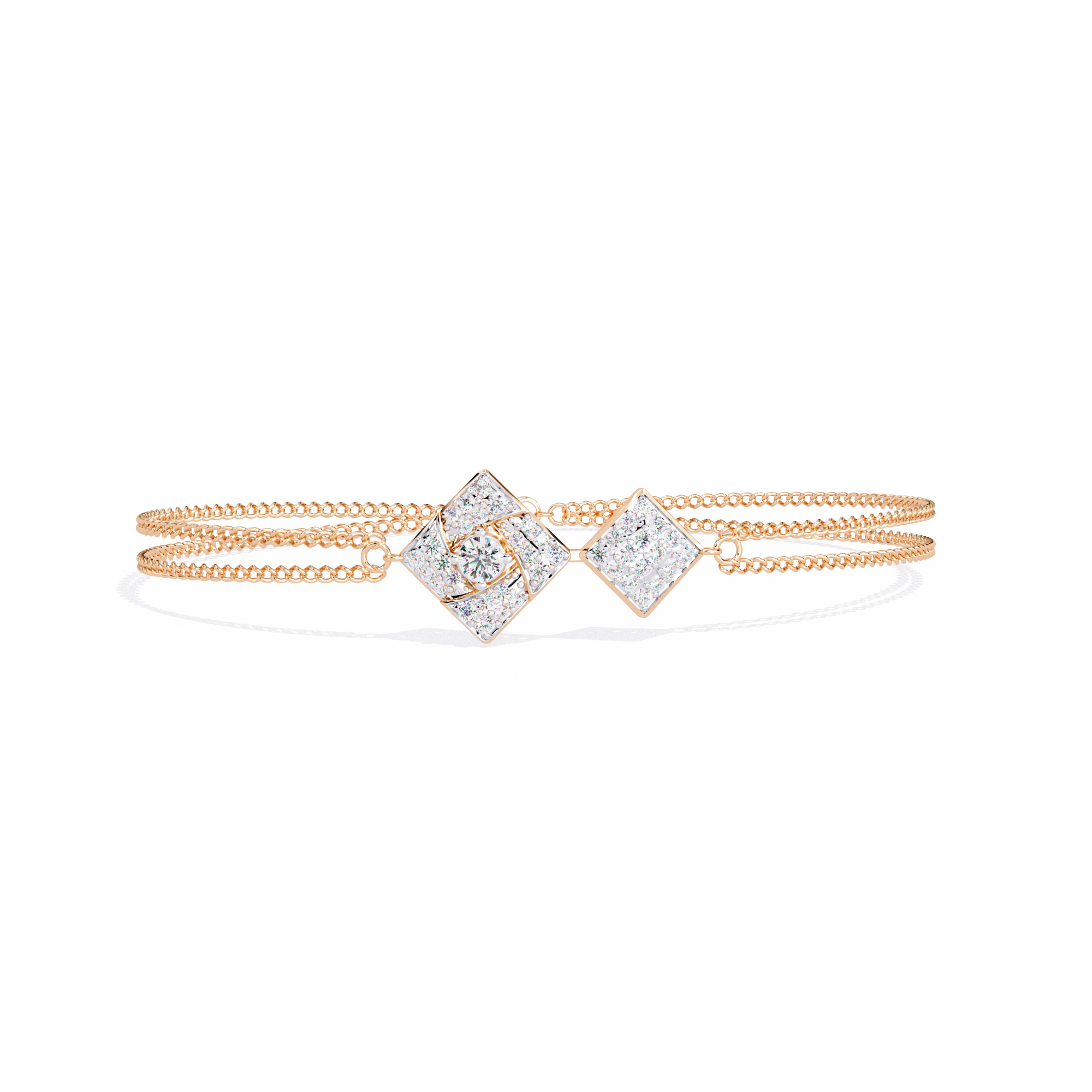 Celeste Twin Diamond Lab Grown Bracelet