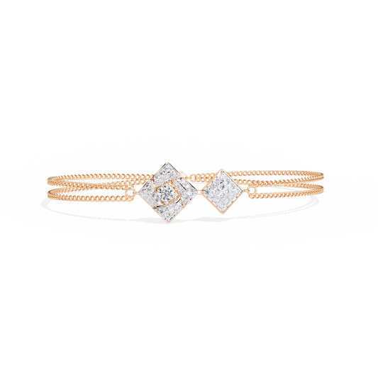 Celeste Twin Diamond Lab Grown Bracelet
