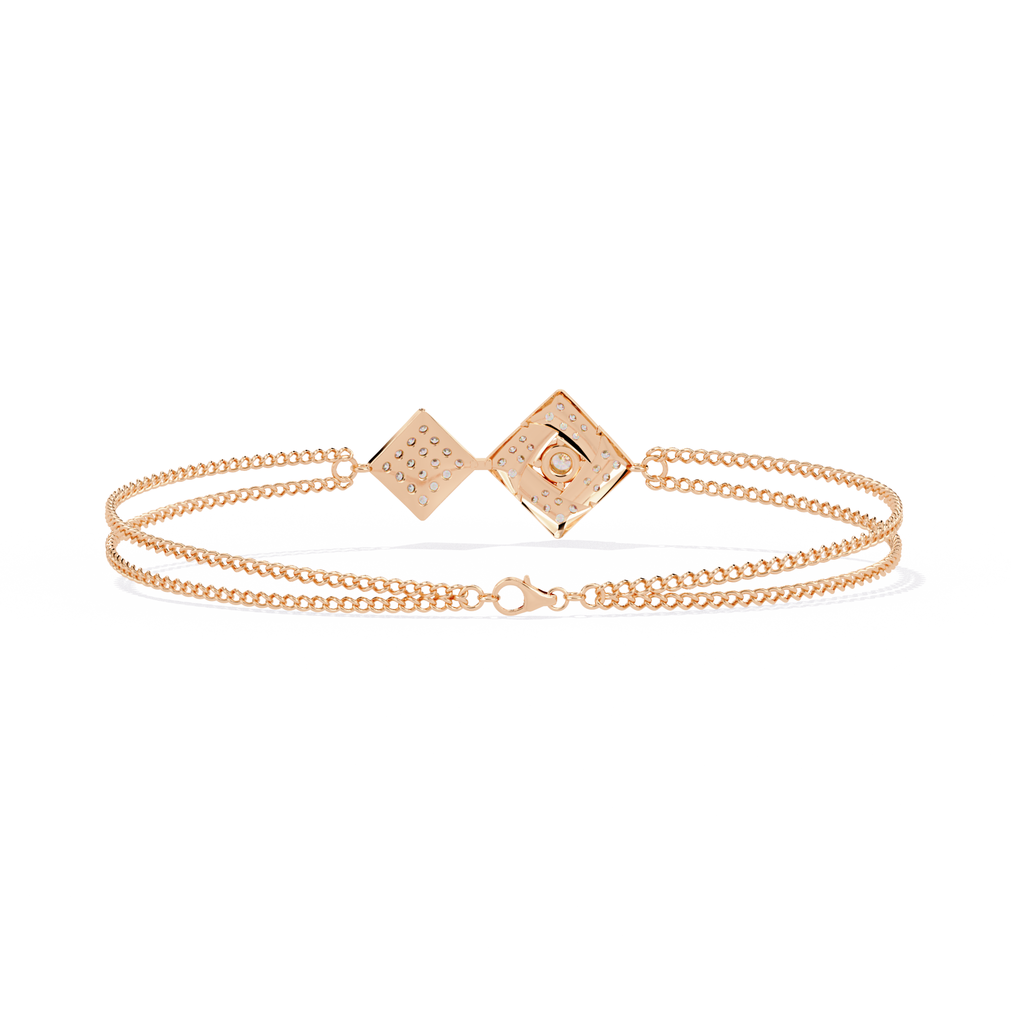 Celeste Twin Diamond Lab Grown Bracelet