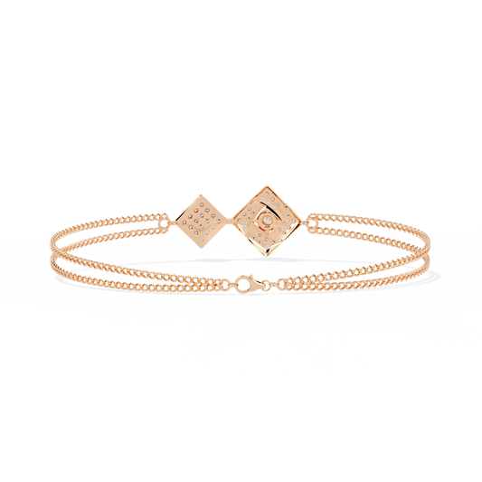 Celeste Twin Diamond Lab Grown Bracelet