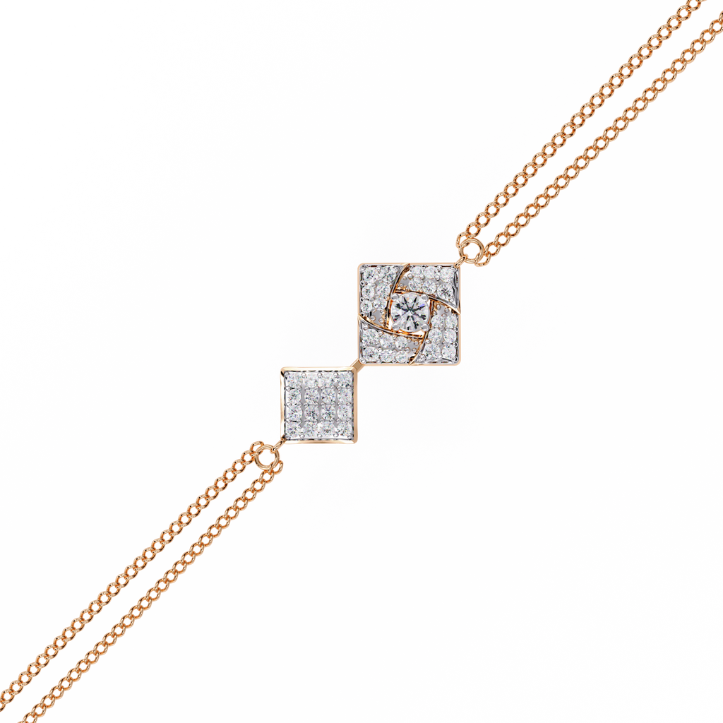 Celeste Twin Diamond Lab Grown Bracelet