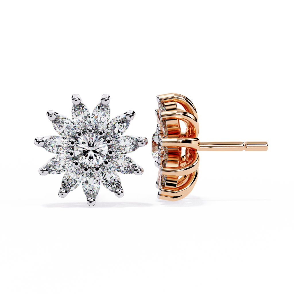 Celestia Bloom Diamond Studs
