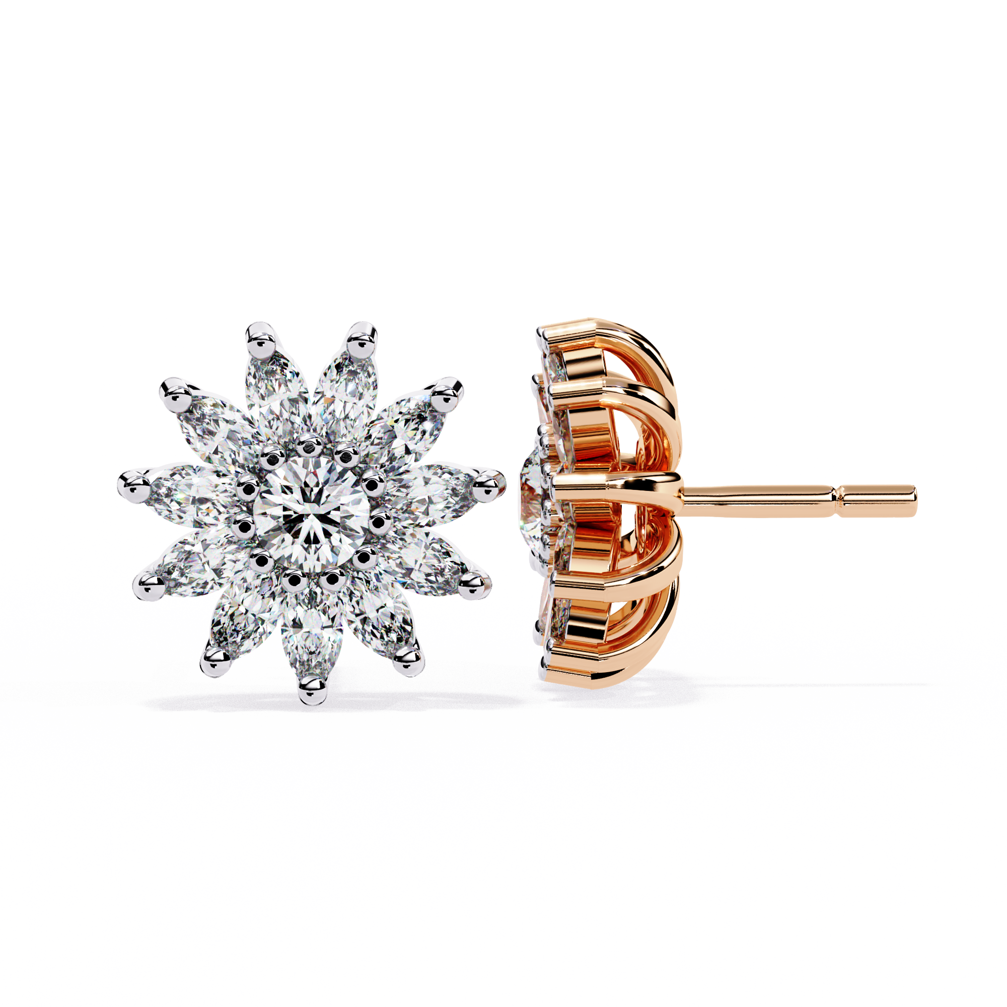 Celestia Bloom Diamond Studs