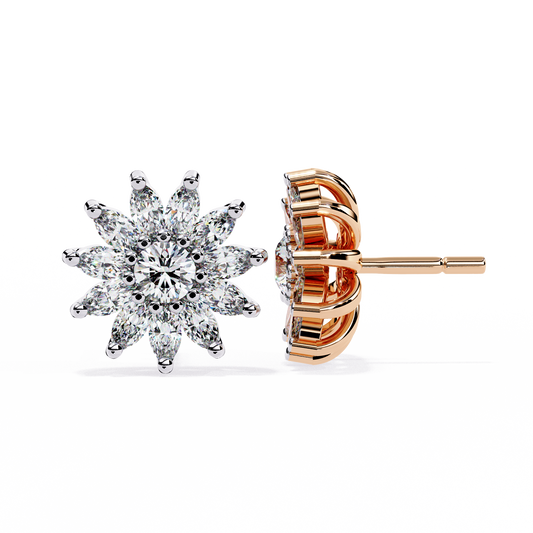 Celestia Bloom Diamond Studs