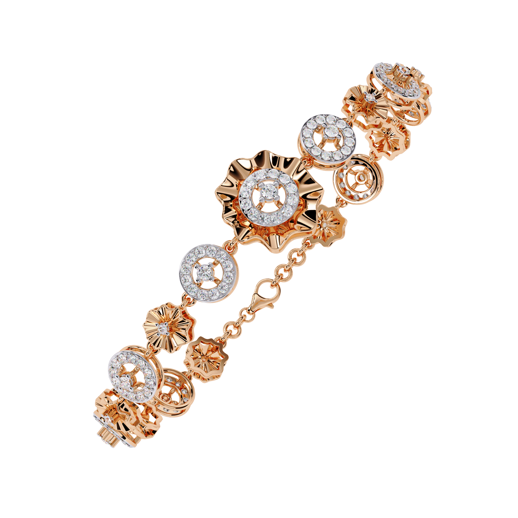 Celestia Bloom Lab Grown Diamond Bracelet
