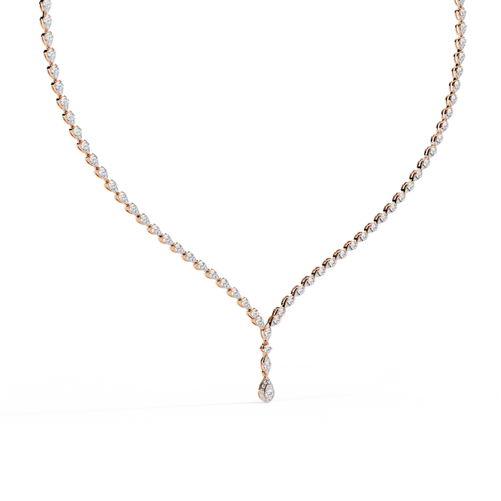 Celestia Drop Diamond Necklace