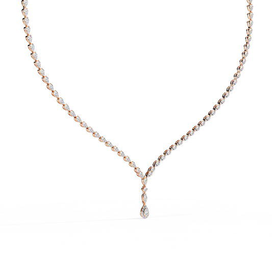 Celestia Drop Diamond Necklace