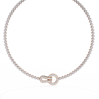 Celestia Lock Diamond Necklace