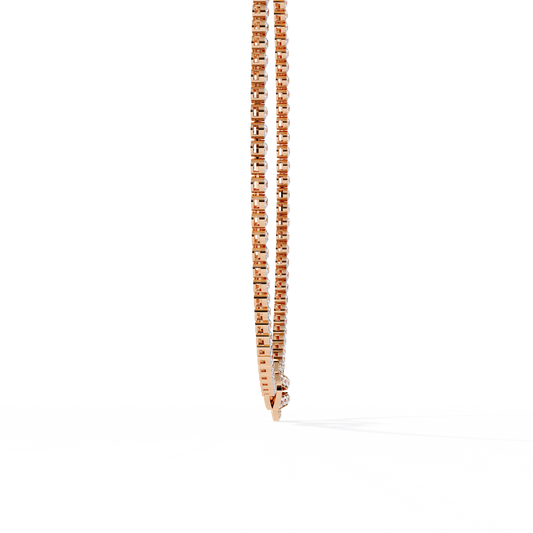 Celestia Lock Diamond Necklace