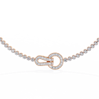 Celestia Lock Diamond Necklace