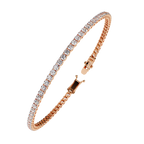 Celestia Round Diamond Line Bracelet