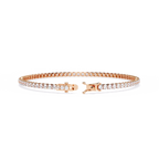Celestia Round Diamond Line Bracelet