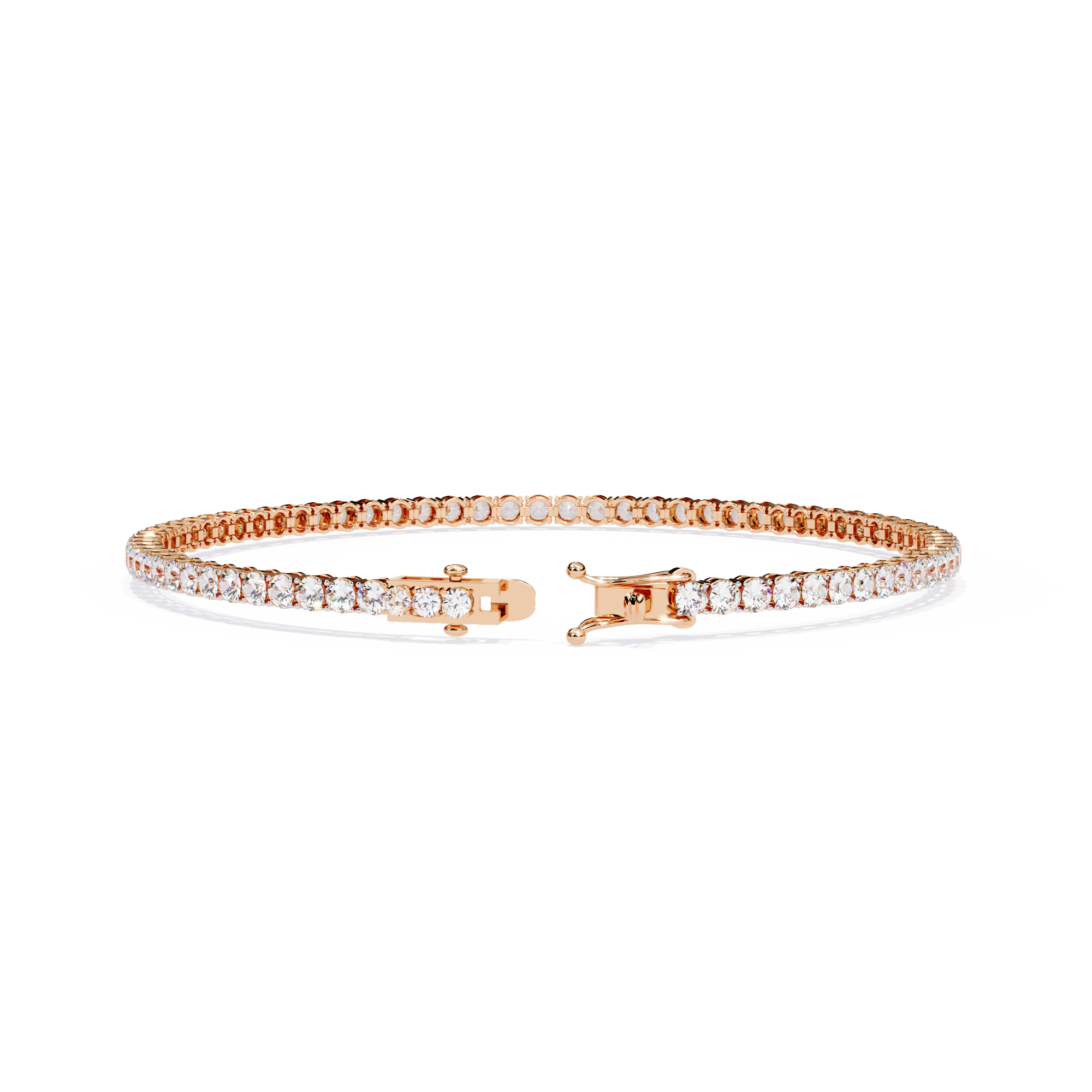 Celestia Round Diamond Line Bracelet
