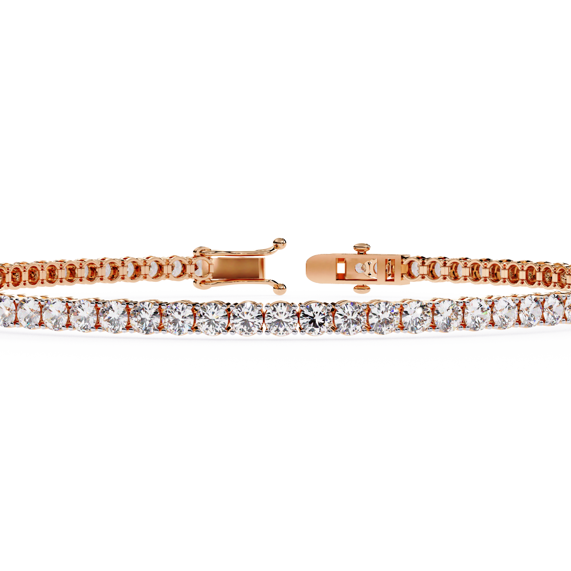 Celestia Round Diamond Line Bracelet