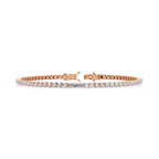 Celestia Round Diamond Line Bracelet