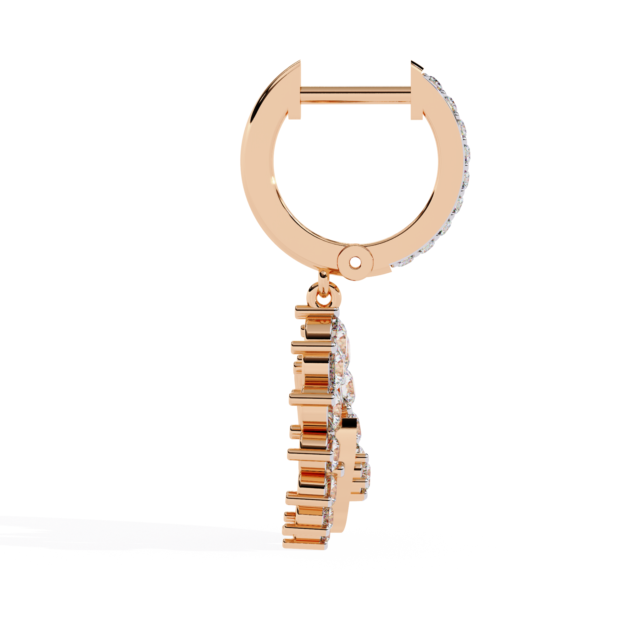 Celestial Halo Crescent Earrings