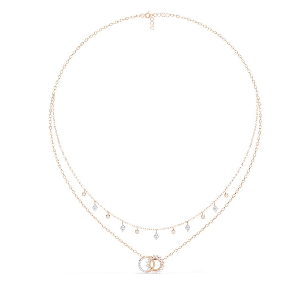 Celestial Harmony Double Layer Necklace