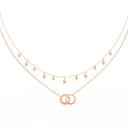Celestial Harmony Double Layer Necklace