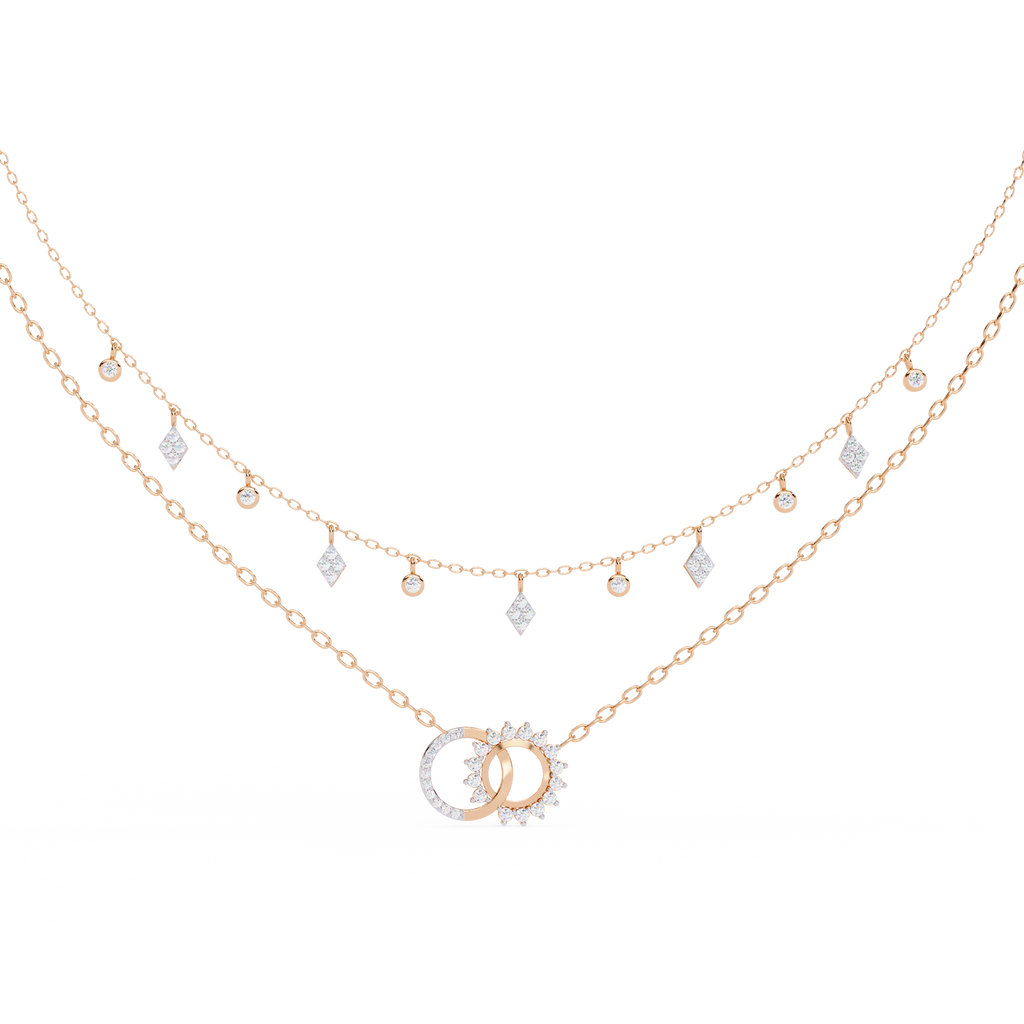Celestial Harmony Double Layer Necklace