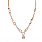 Celestial Knot Diamond Necklace