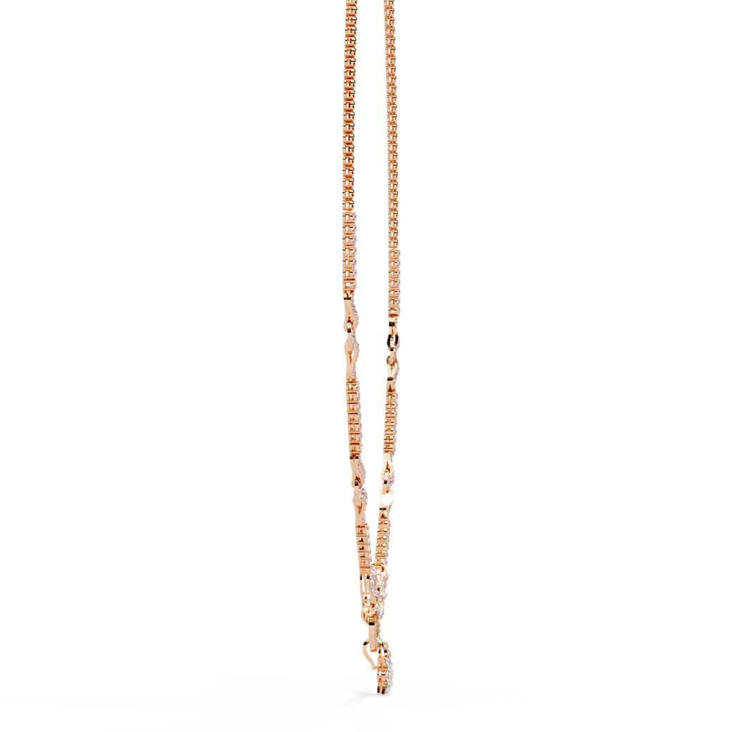 Celestial Knot Diamond Necklace