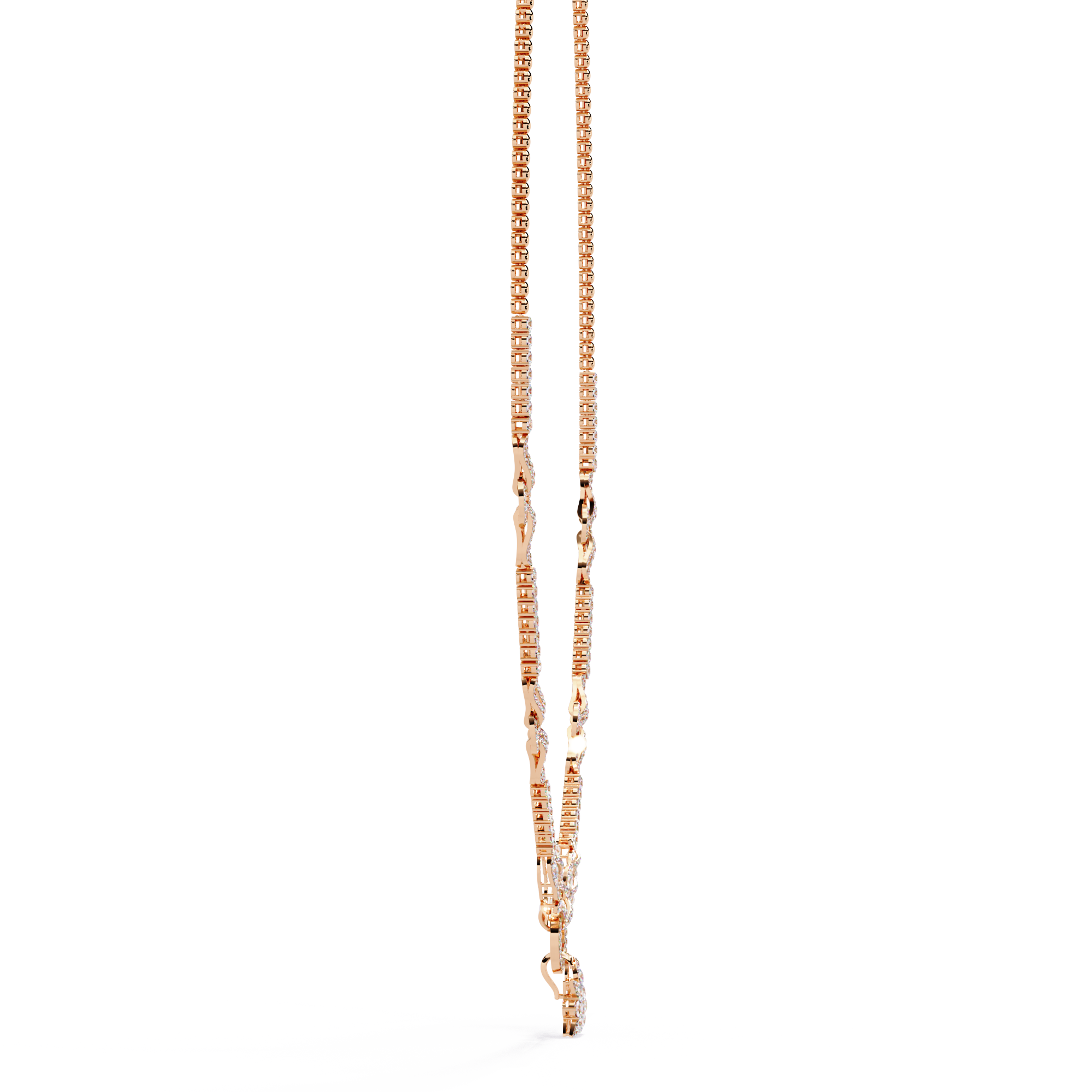 Celestial Knot Diamond Necklace