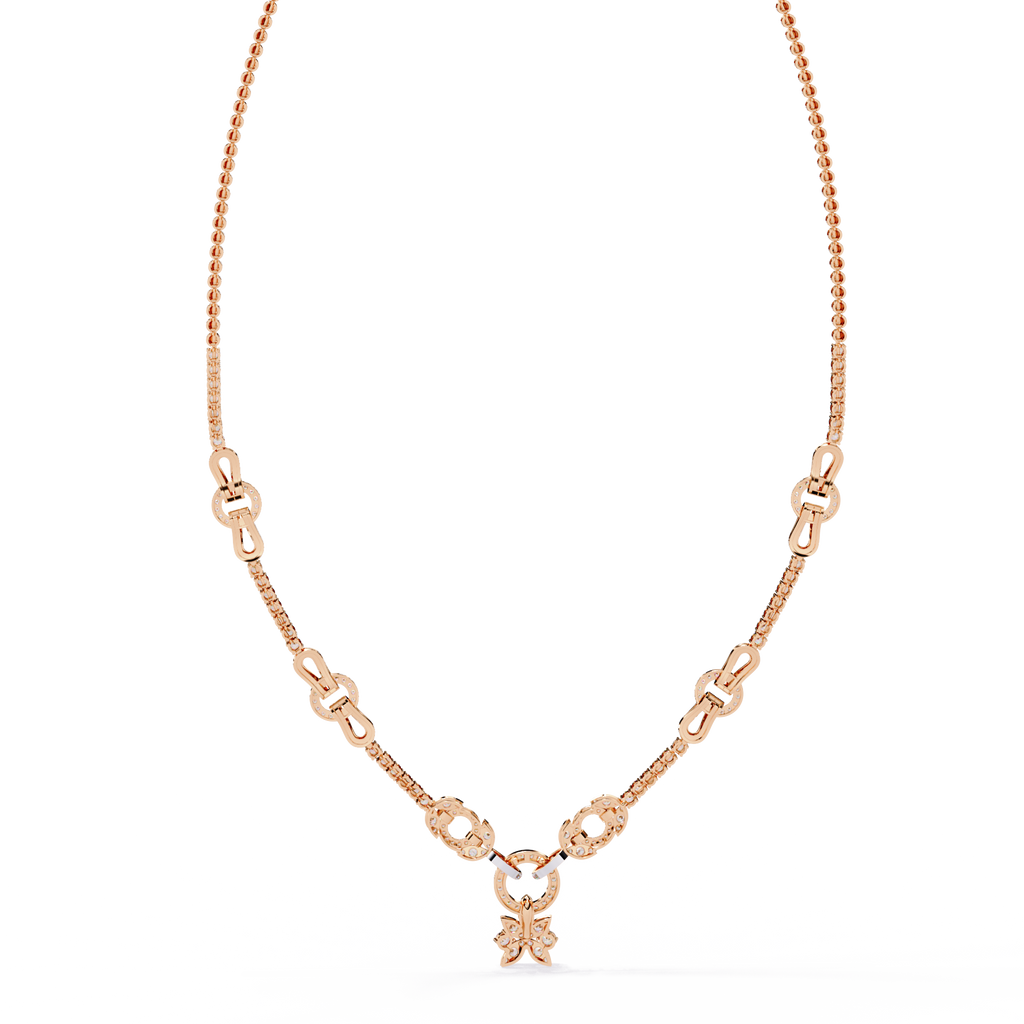 Celestial Knot Diamond Necklace