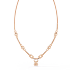 Celestial Knot Diamond Necklace