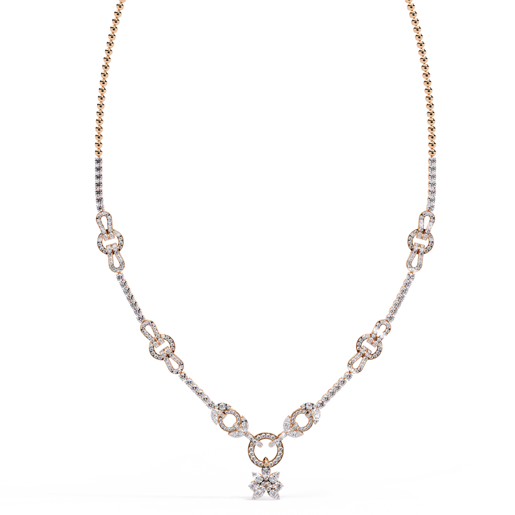 Celestial Knot Diamond Necklace