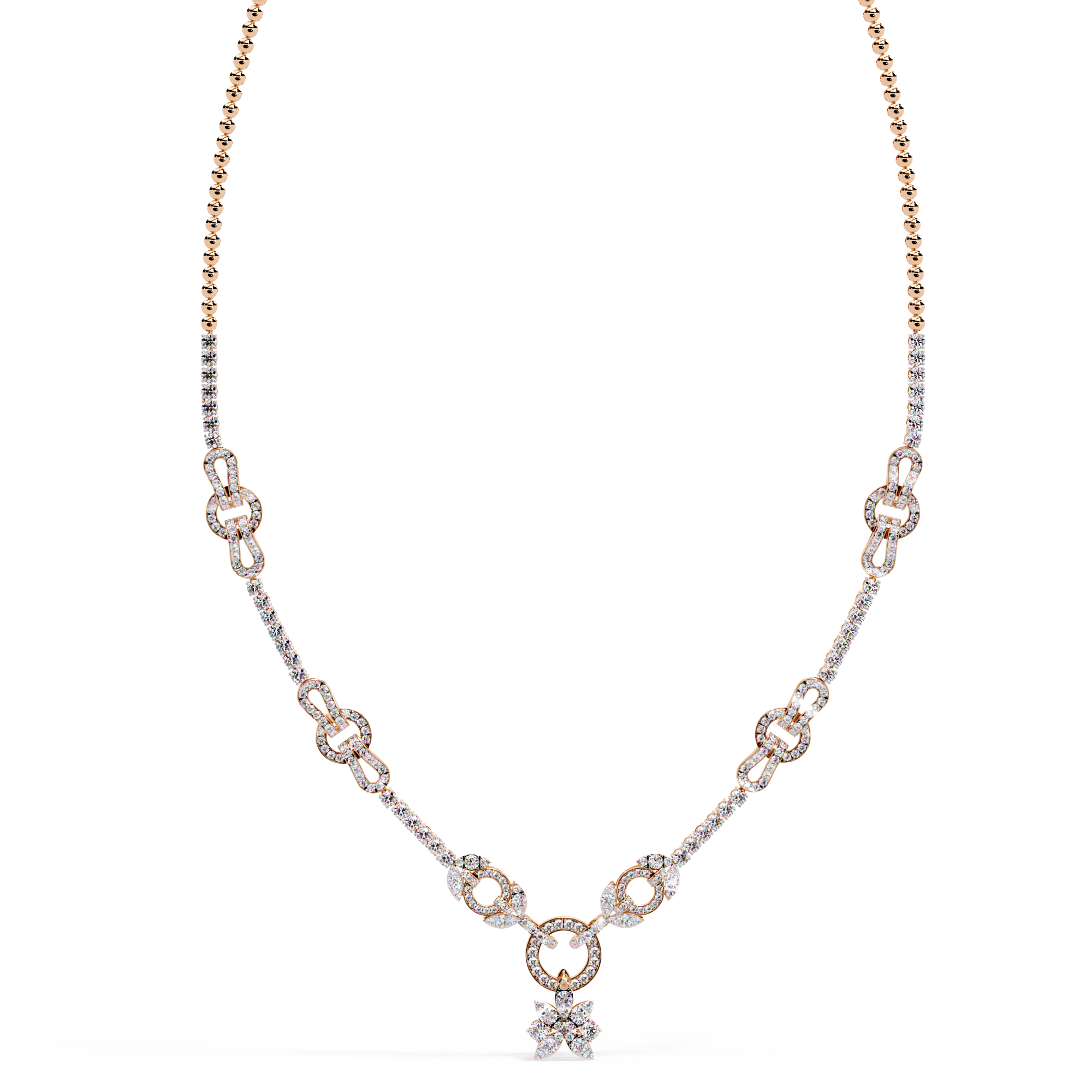 Celestial Knot Diamond Necklace