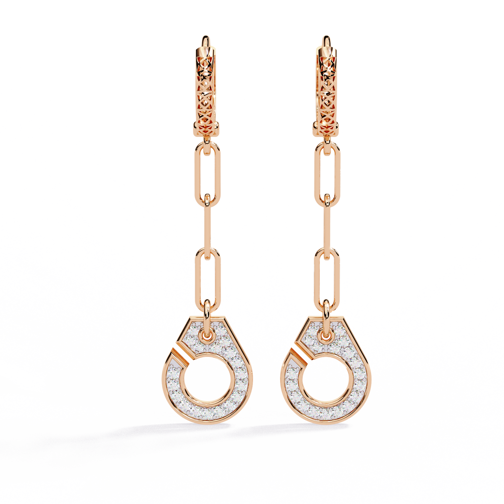 Celestial Link Drop Lab Grown Diamond Earrings