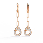 Celestial Link Drop Lab Grown Diamond Earrings