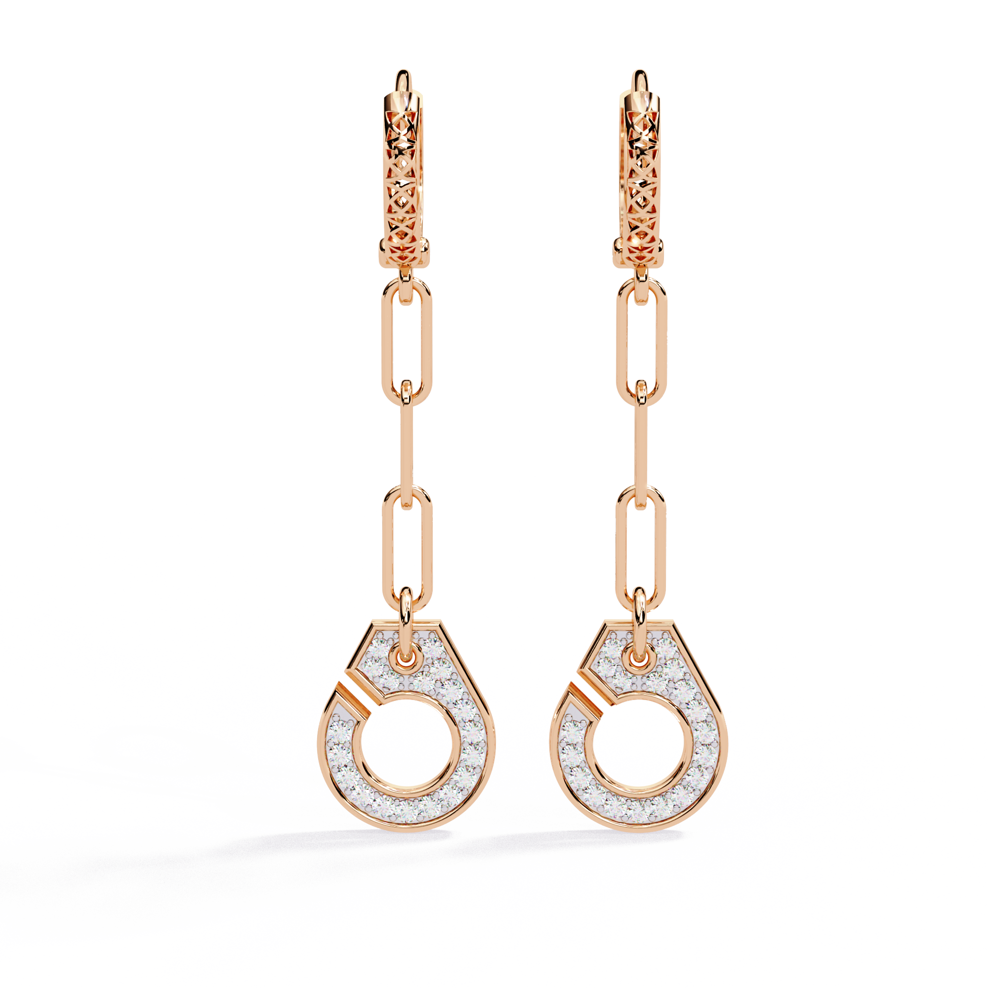 Celestial Link Drop Lab Grown Diamond Earrings