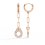 Celestial Link Drop Lab Grown Diamond Earrings