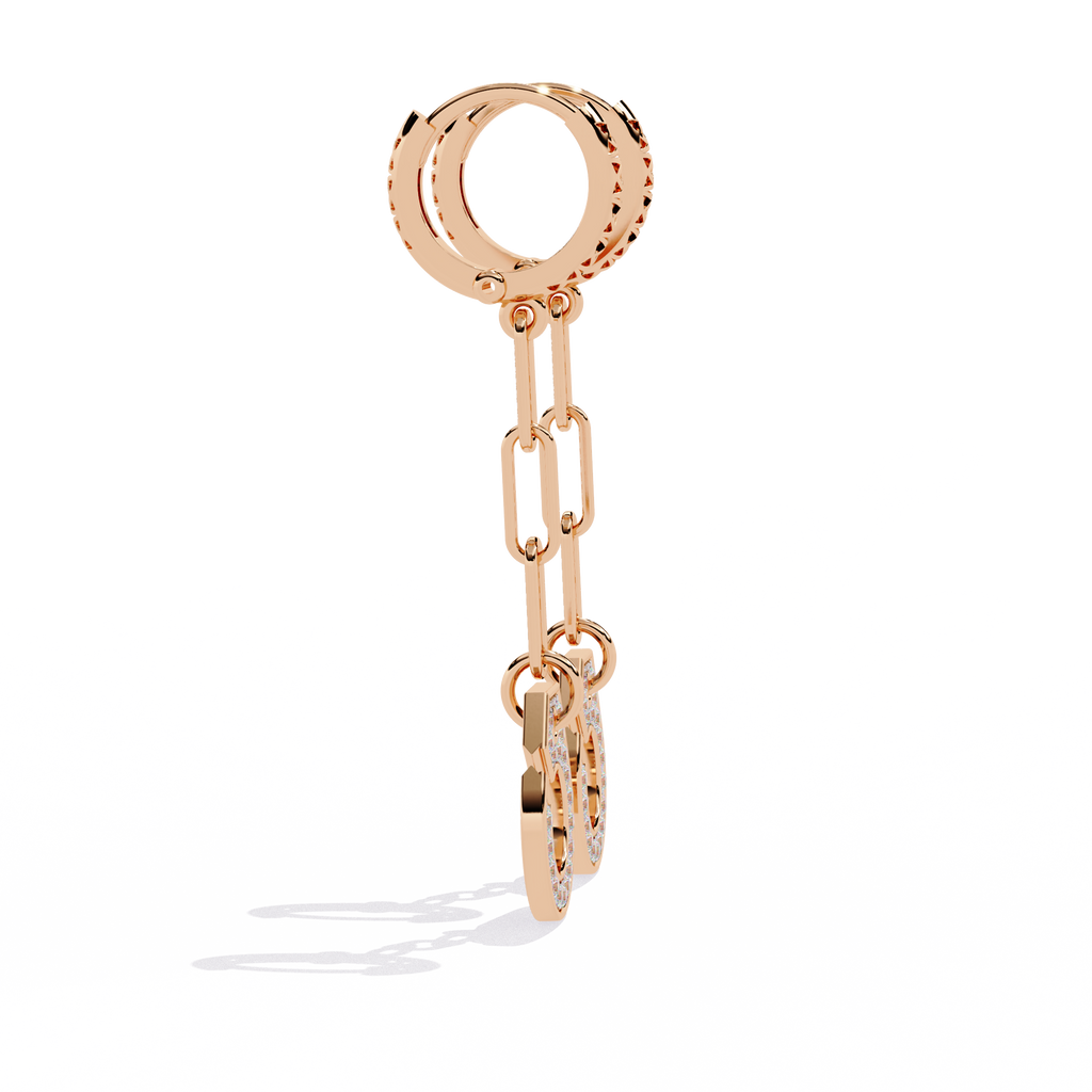 Celestial Link Drop Lab Grown Diamond Earrings