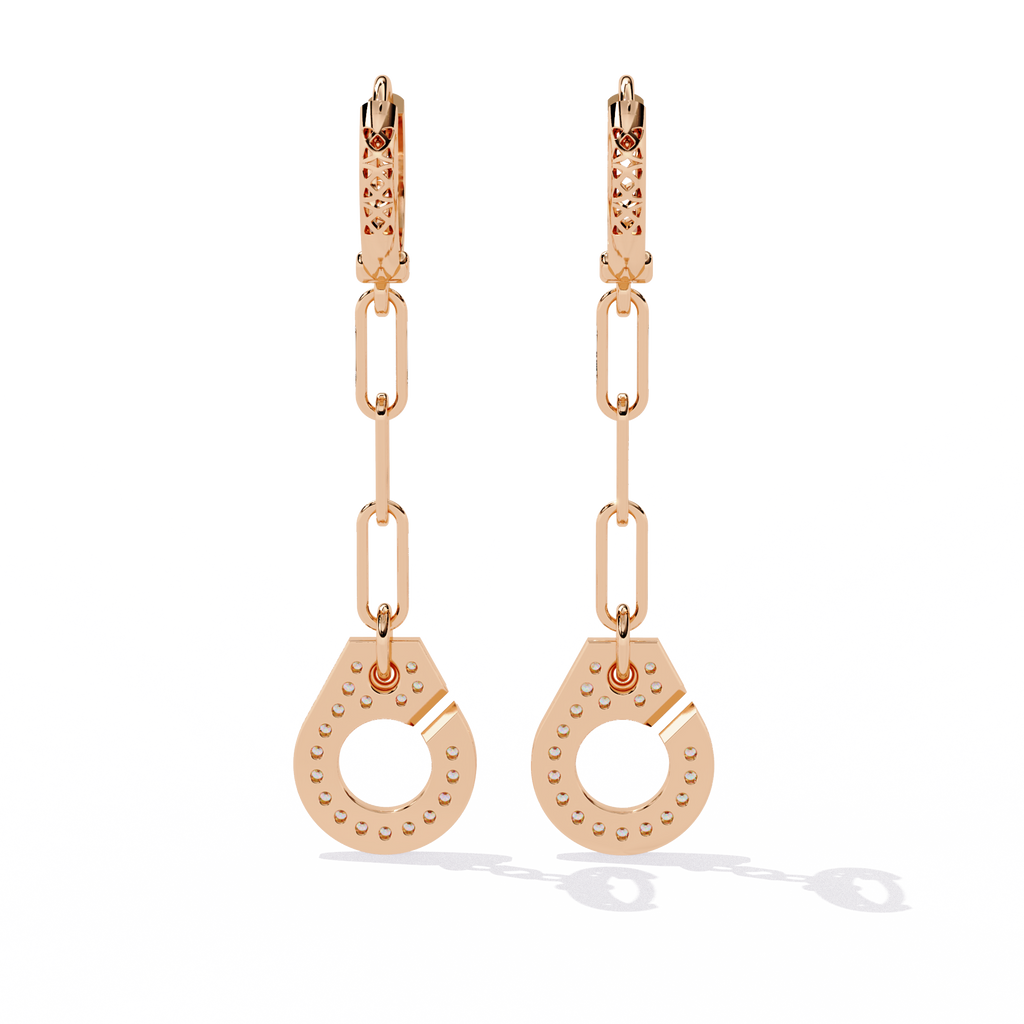 Celestial Link Drop Lab Grown Diamond Earrings