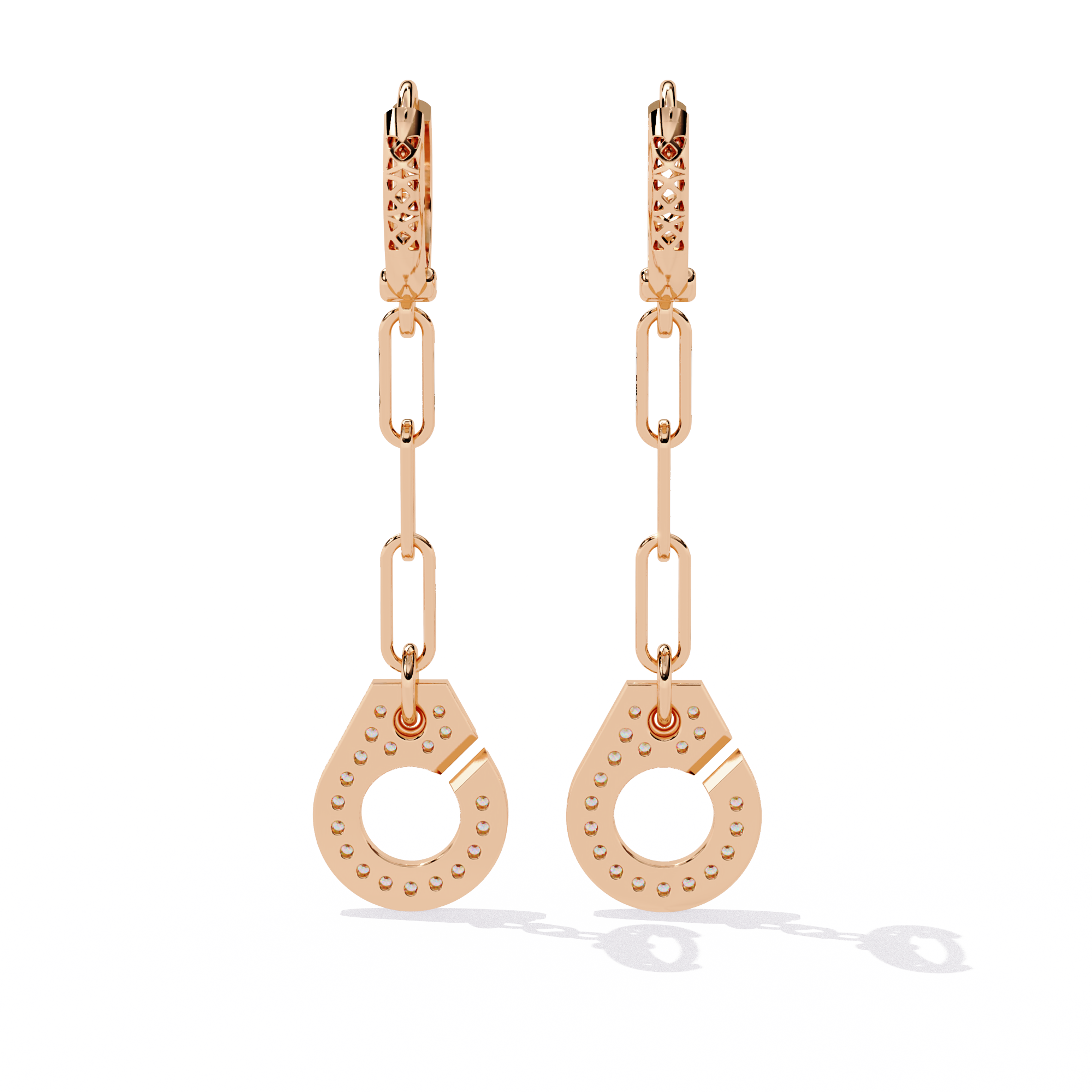 Celestial Link Drop Lab Grown Diamond Earrings