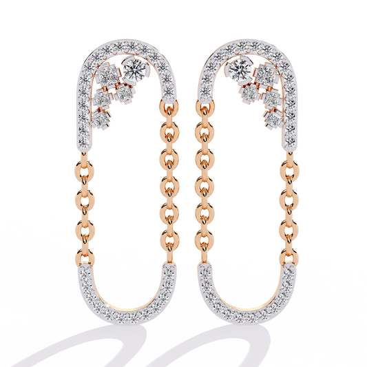 Chainlink Mirage Lab Grown Diamond Earrings