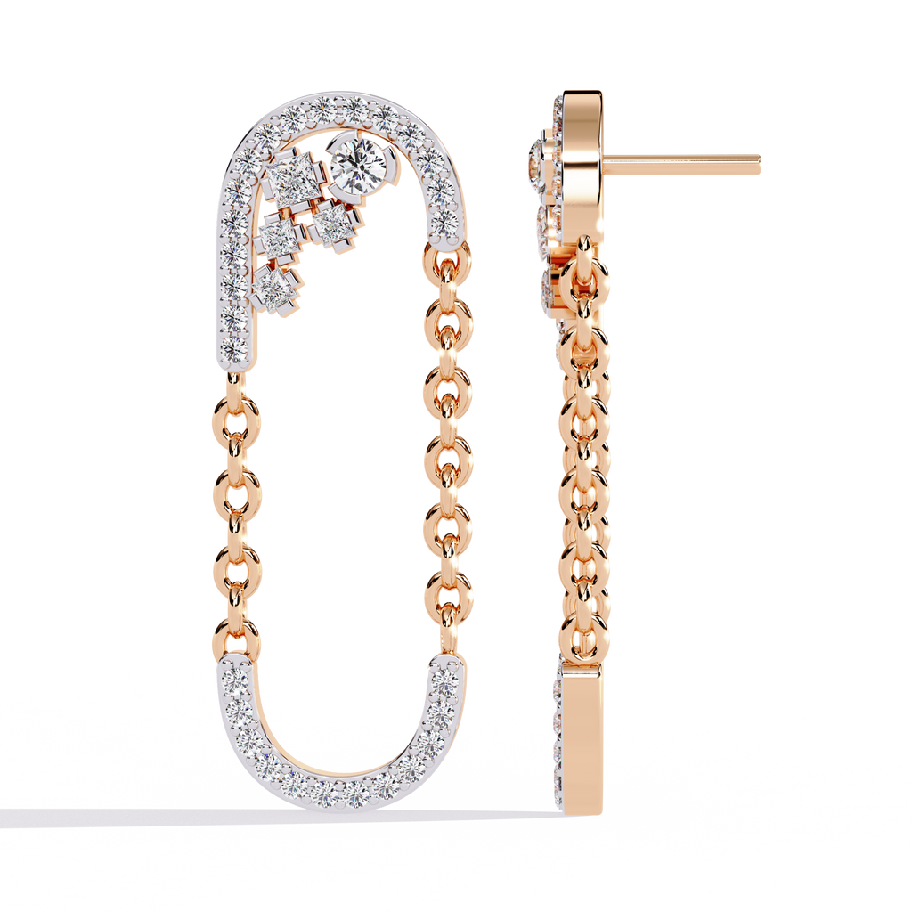 Chainlink Mirage Lab Grown Diamond Earrings