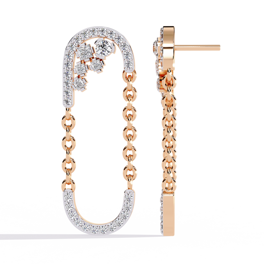 Chainlink Mirage Lab Grown Diamond Earrings
