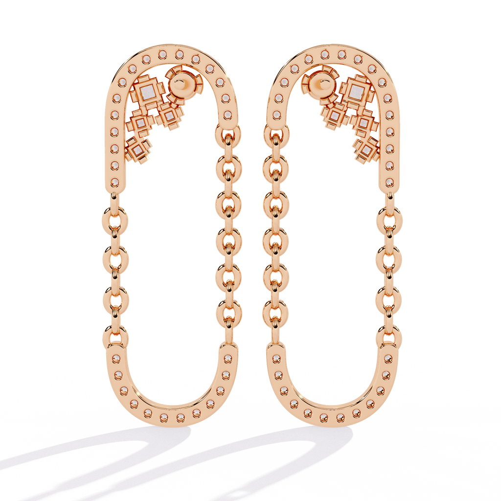 Chainlink Mirage Lab Grown Diamond Earrings
